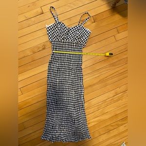 Vintage stretchy gingham dress